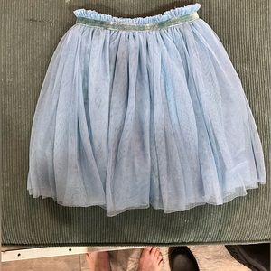 Garnet Hill Kids blue tulle girls skirt size M (6/7)